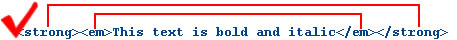nested correct